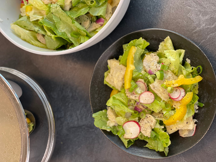 Wies'n Was'n: Maultaschensalat mit Weißwurst