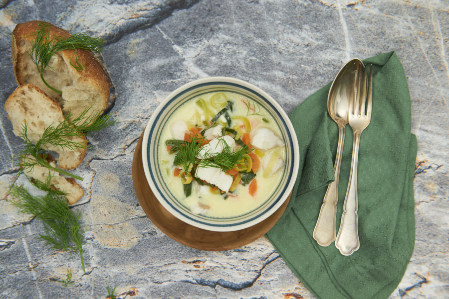 Fischsuppe vom Bodensee