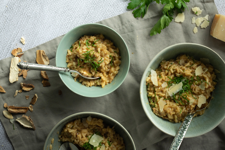 Risotto with porcini mushrooms