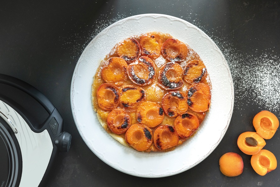 Tarta tatin con albaricoques