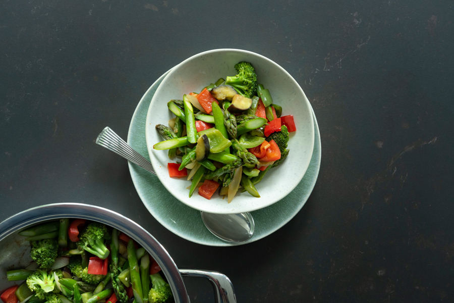 Stir-fried vegetables