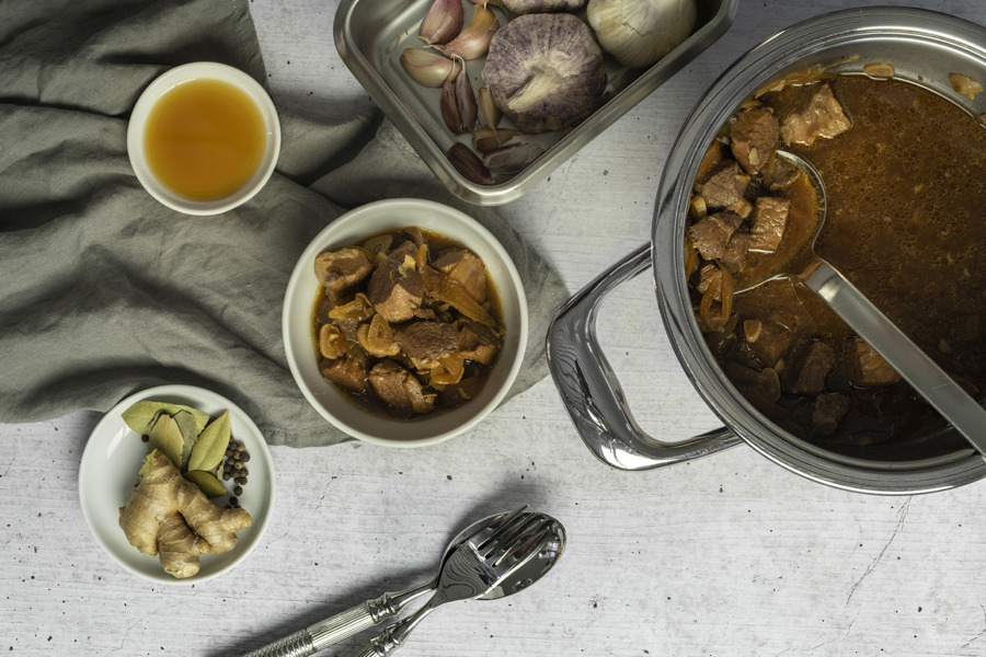 Pork belly adobo