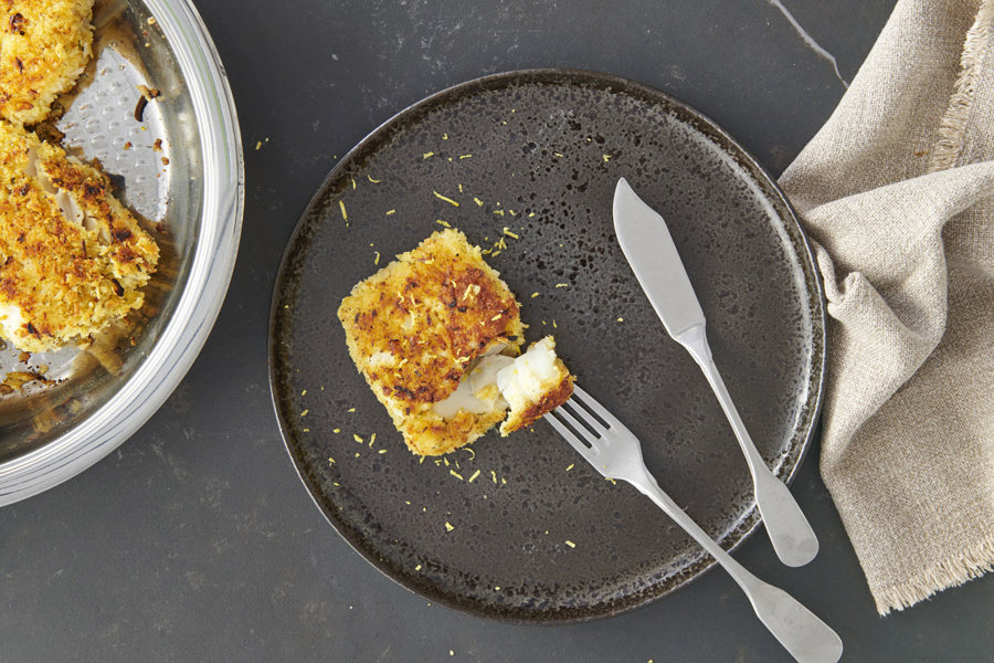 Fish fillet in a crispy coat
