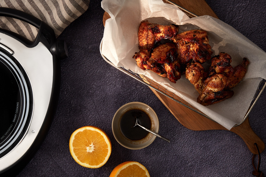 Chicken-Wings mit Orangen-Honig-Marinade