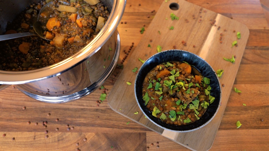 Klassischer Linseneintopf