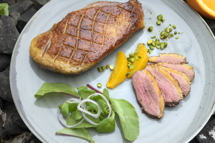 Smoked duck breast