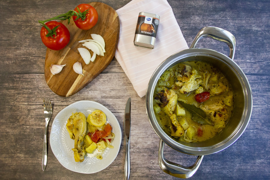 Jamoncitos de pollo guisados