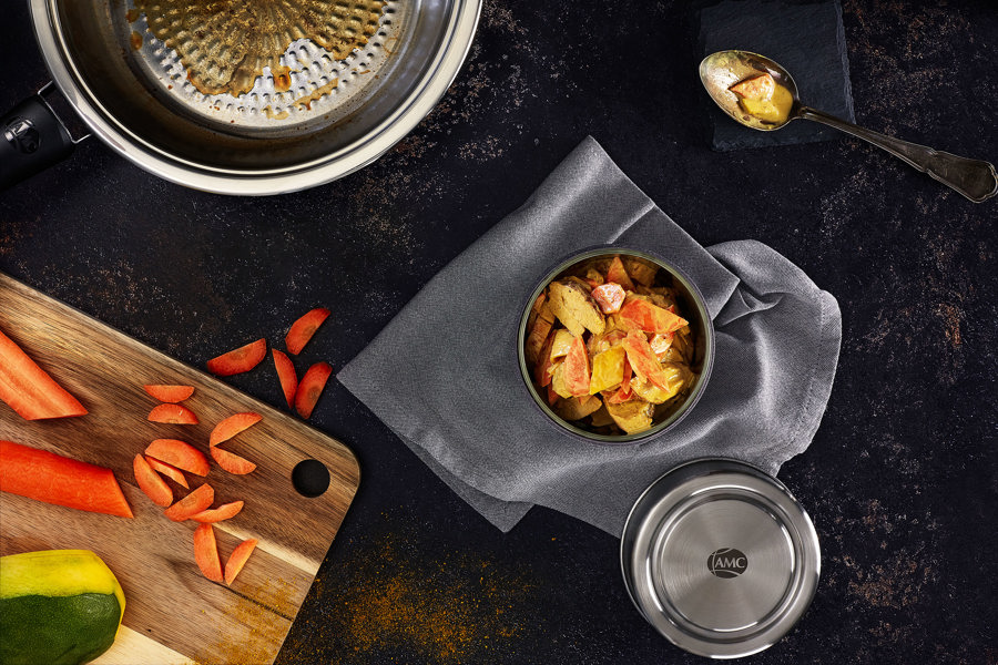 Chicken salad with curry