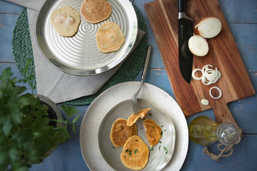Spanish shrimp fritters with chickpea flour