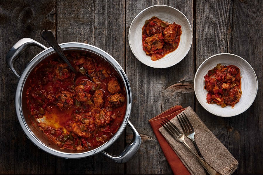 Polpette di carne con salsa al pomodoro