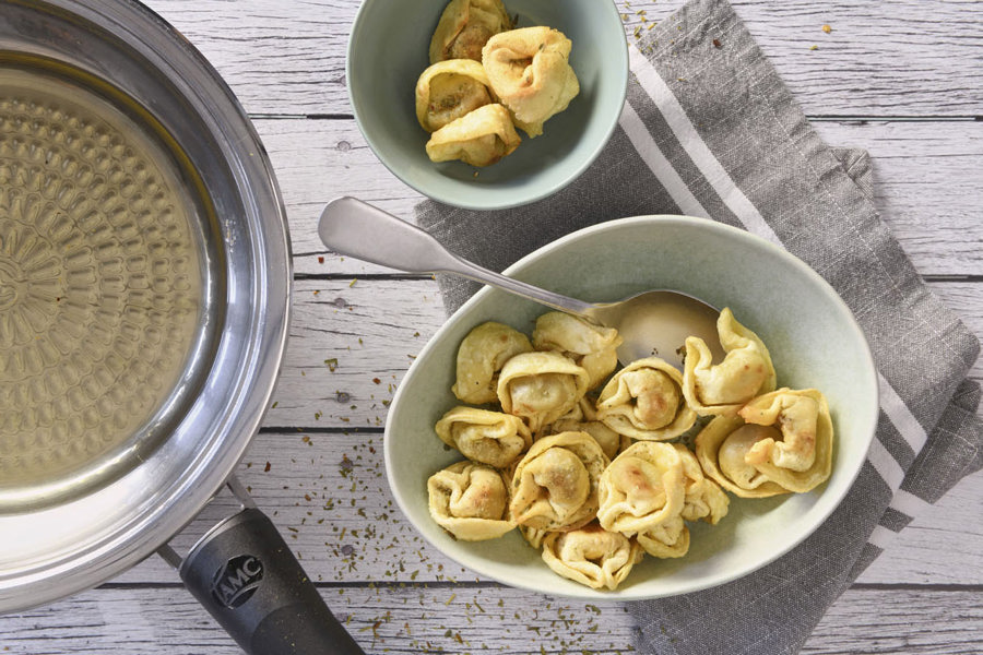 Deep-fried tortellini