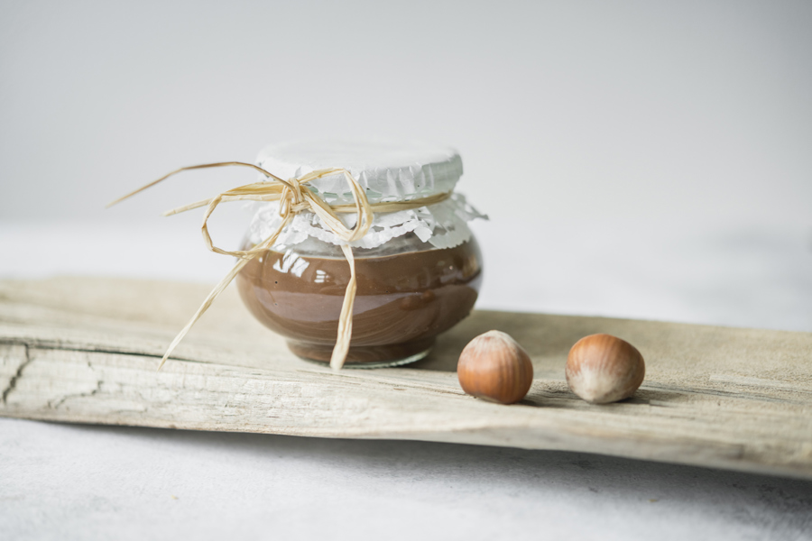 Homemade hazelnut and chocolate cream