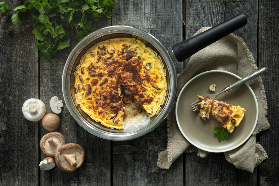 Russian mushroom tart