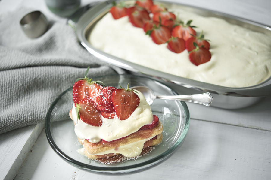 Strawberry tiramisu