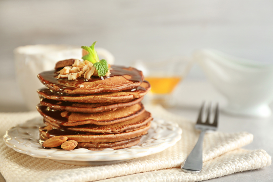 Chocolate pancake cake