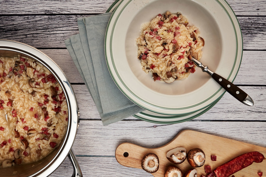 Grisons-style risotto