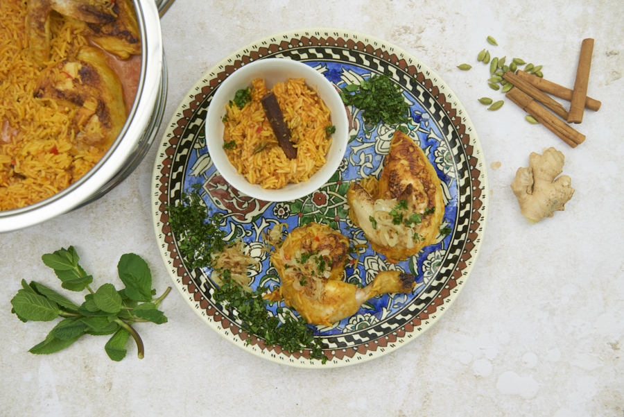 Indian chicken pilaf