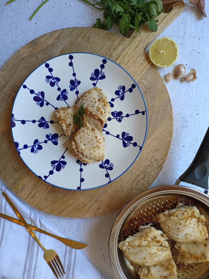 Pollo mediterráneo a la parrilla